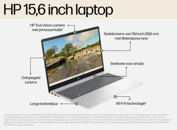 HP 15.6" Laptop - 15-fc0651nd - Afbeelding 2