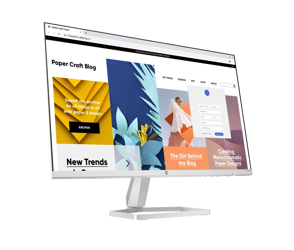 HP 524sw (24") Series 5 FHD Monitor (Wit) - Afbeelding 3