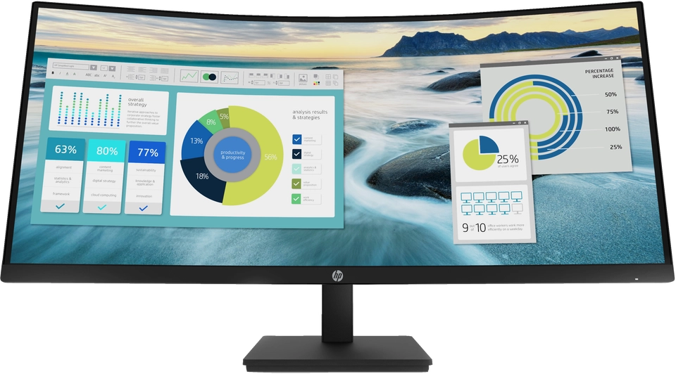 HP P34hc G4 WQHD C Curved monitor